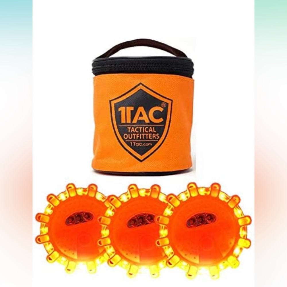 1TAC – LED Roadside Safety Discs | Emergency Light Beacon & Warning Flare